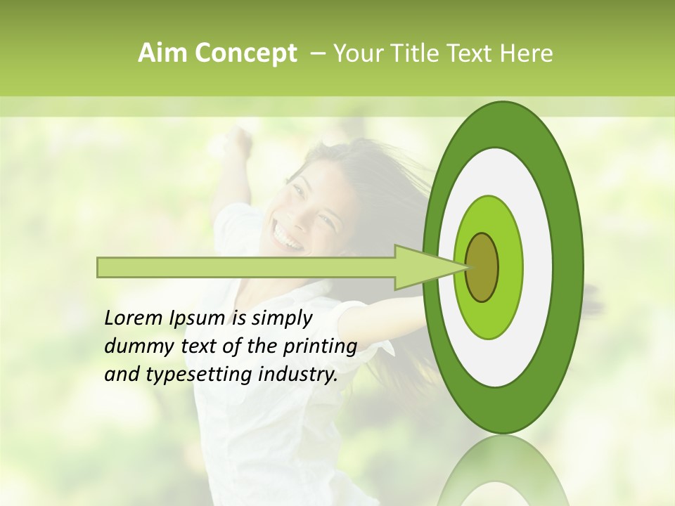 Adult Brunette Air PowerPoint Template