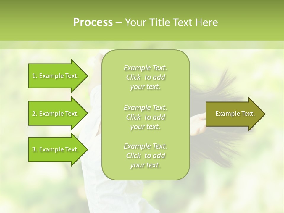 Adult Brunette Air PowerPoint Template