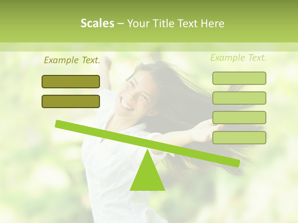 Adult Brunette Air PowerPoint Template