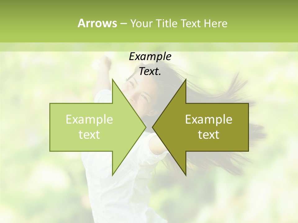 Adult Brunette Air PowerPoint Template