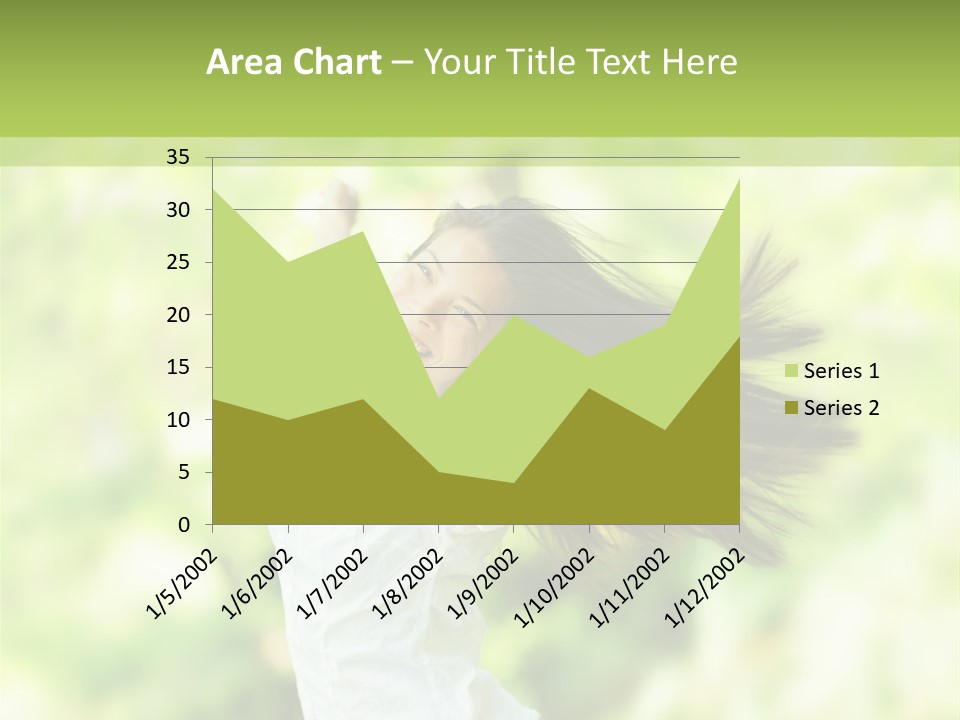 Adult Brunette Air PowerPoint Template