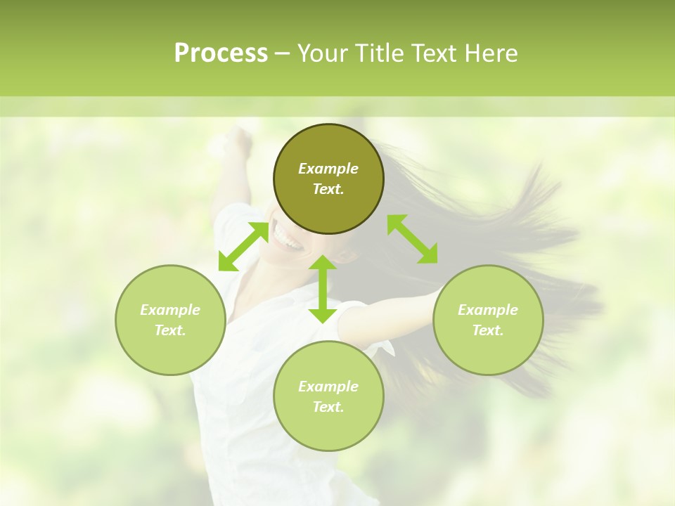 Adult Brunette Air PowerPoint Template