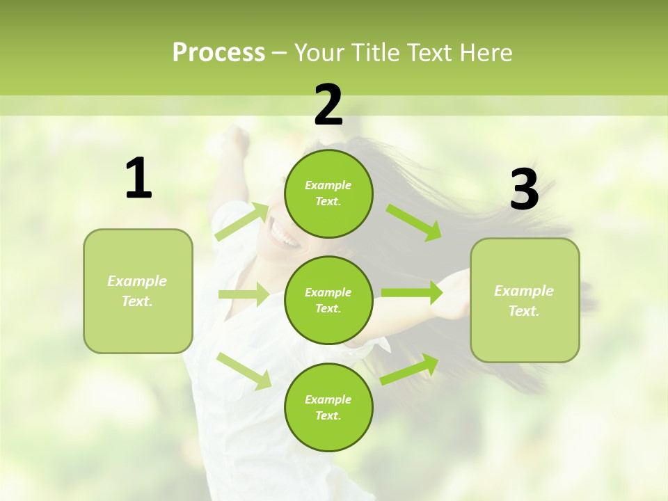 Adult Brunette Air PowerPoint Template