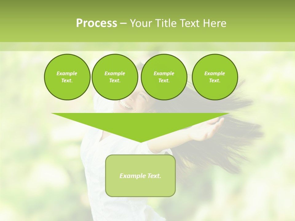 Adult Brunette Air PowerPoint Template