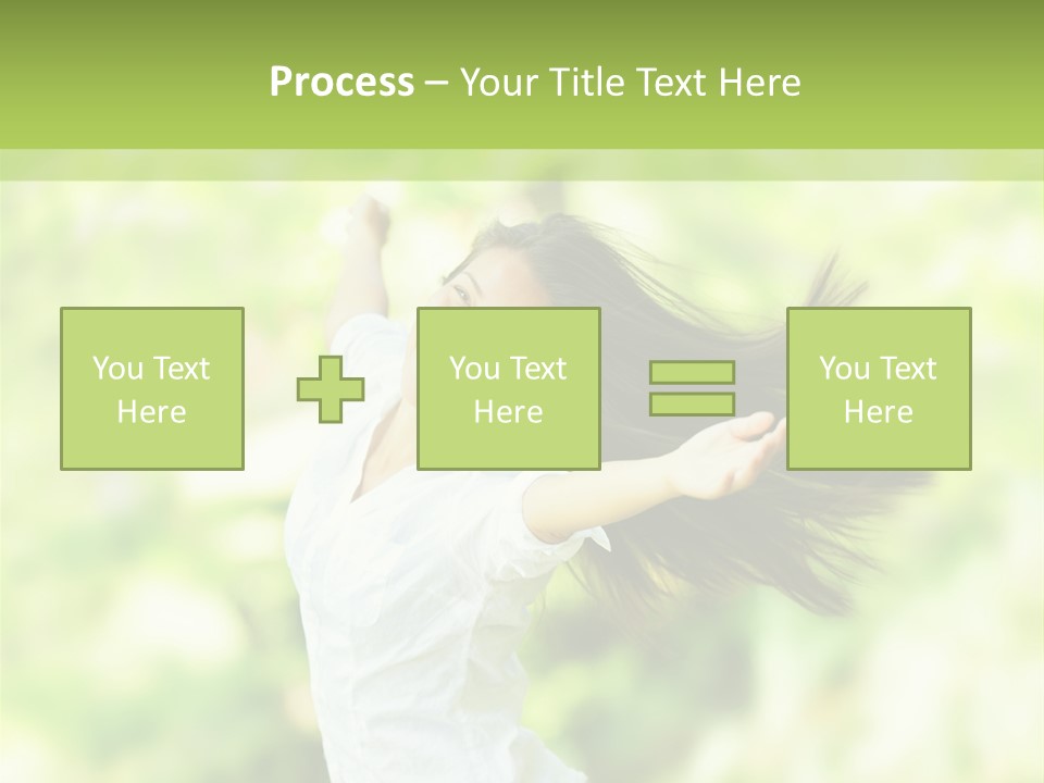 Adult Brunette Air PowerPoint Template