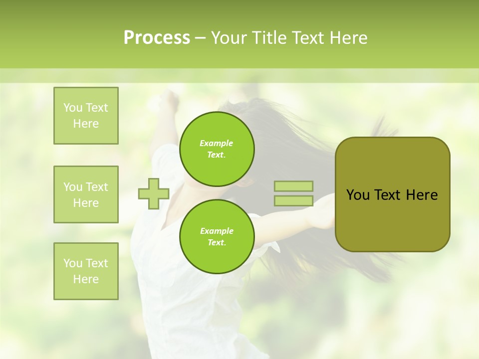 Adult Brunette Air PowerPoint Template