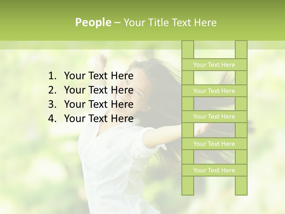 Adult Brunette Air PowerPoint Template