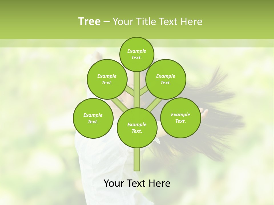 Adult Brunette Air PowerPoint Template