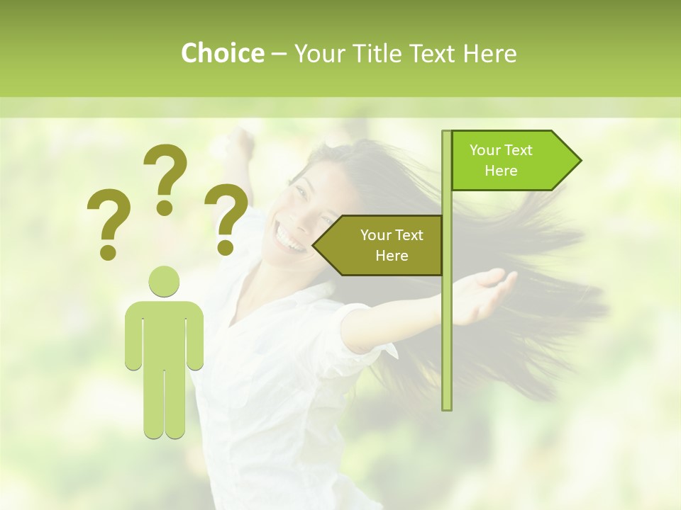 Adult Brunette Air PowerPoint Template