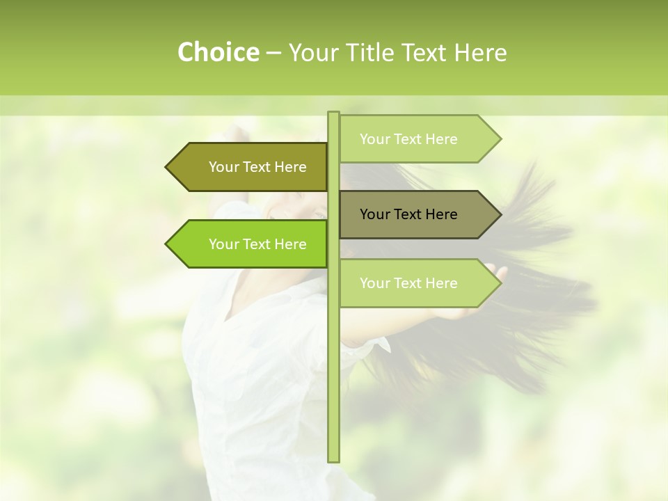 Adult Brunette Air PowerPoint Template