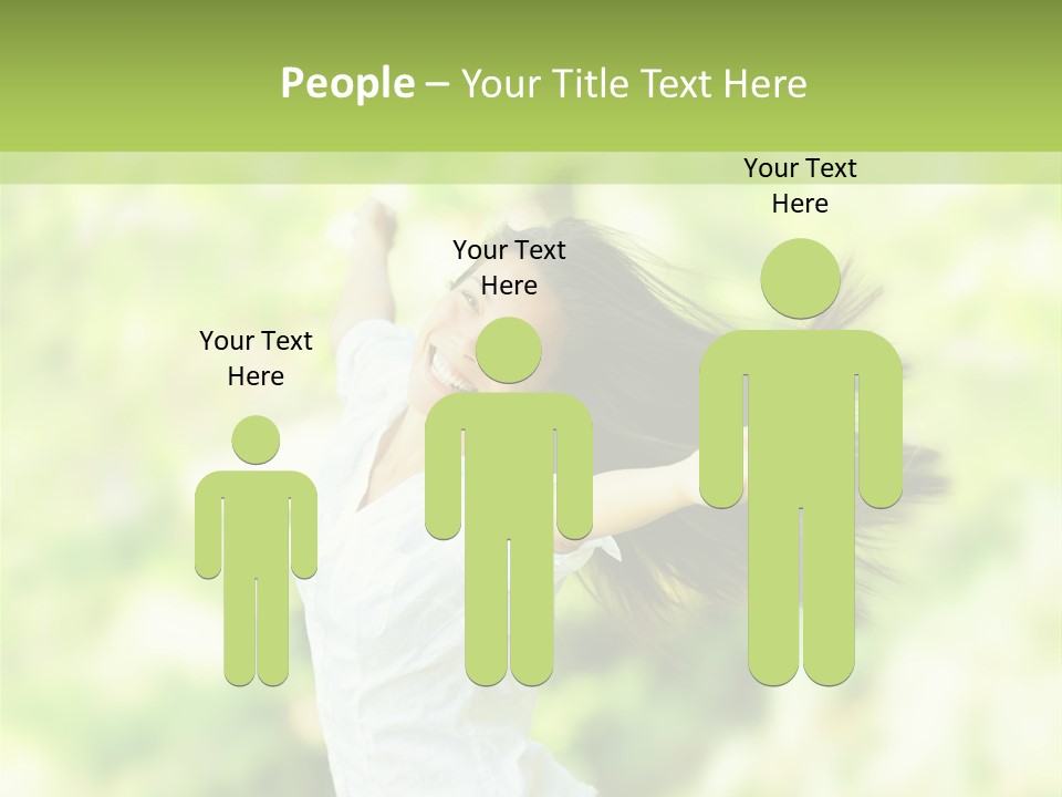 Adult Brunette Air PowerPoint Template