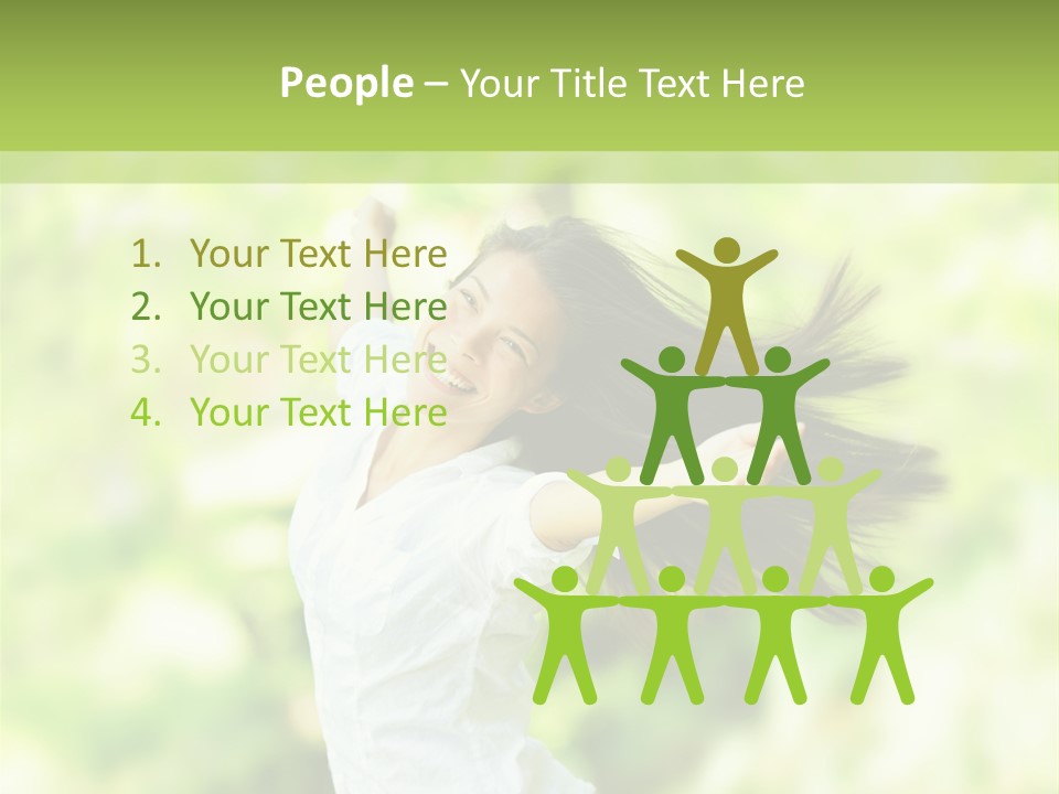 Adult Brunette Air PowerPoint Template