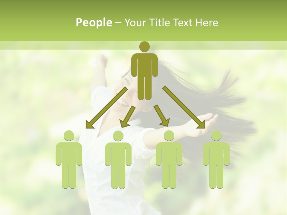 Adult Brunette Air PowerPoint Template