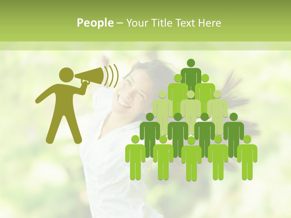 Adult Brunette Air PowerPoint Template