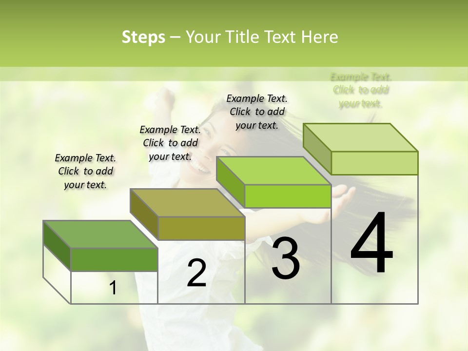 Adult Brunette Air PowerPoint Template