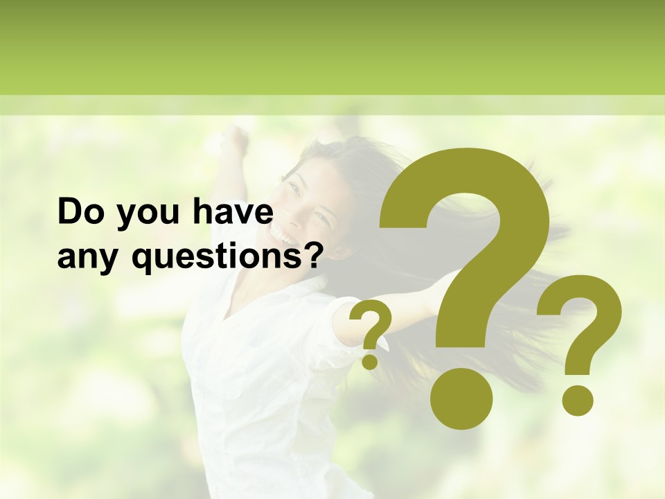 Adult Brunette Air PowerPoint Template