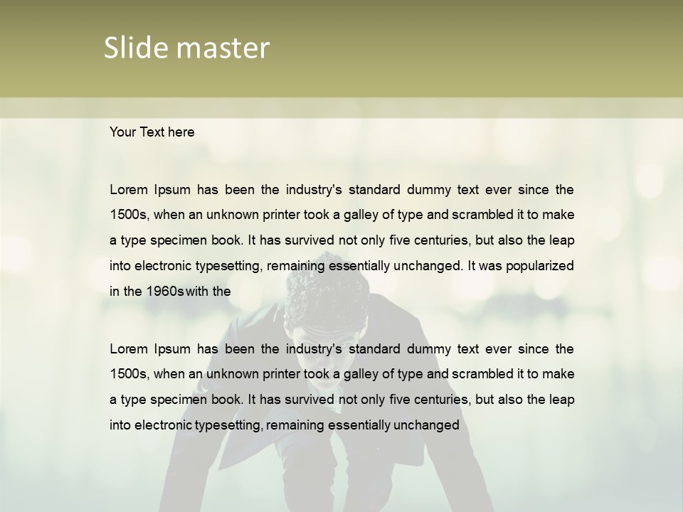 Light Sun Man PowerPoint Template