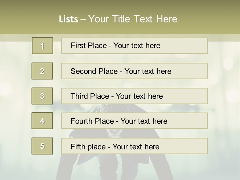 Light Sun Man PowerPoint Template
