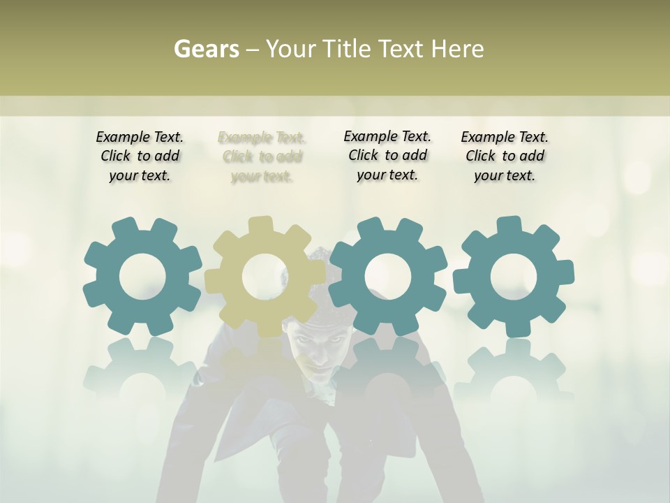 Light Sun Man PowerPoint Template