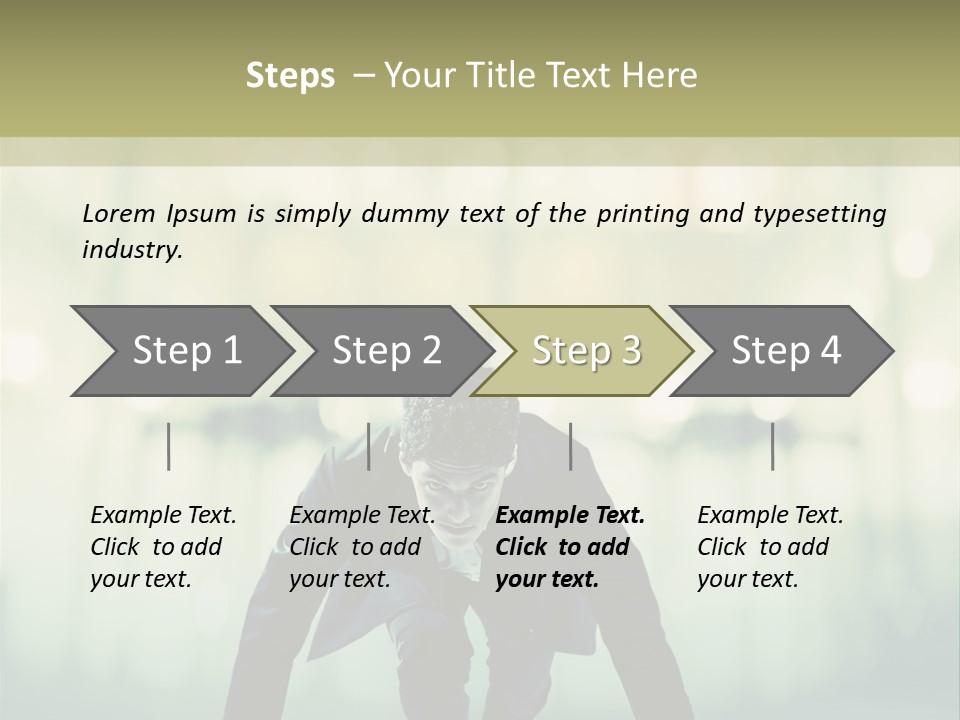 Light Sun Man PowerPoint Template