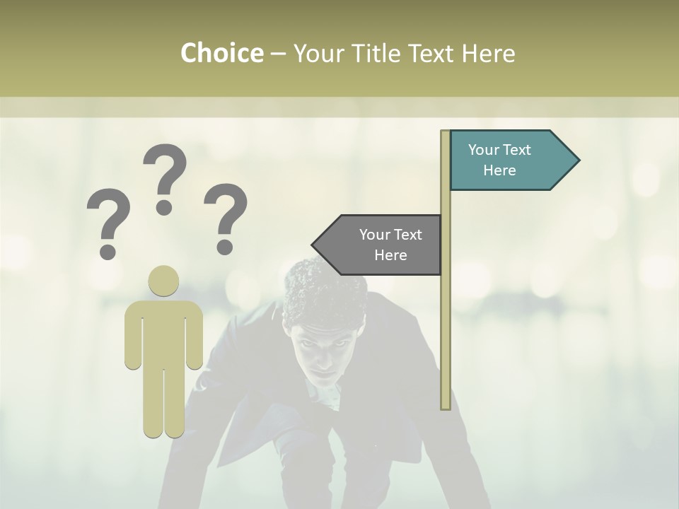 Light Sun Man PowerPoint Template