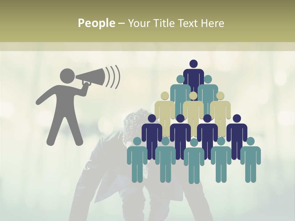 Light Sun Man PowerPoint Template