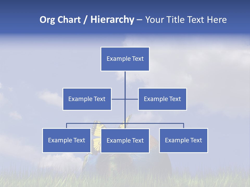 A Butterfly Sitting On Top Of A Ball In The Grass PowerPoint Template