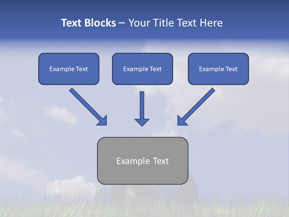 A Butterfly Sitting On Top Of A Ball In The Grass PowerPoint Template