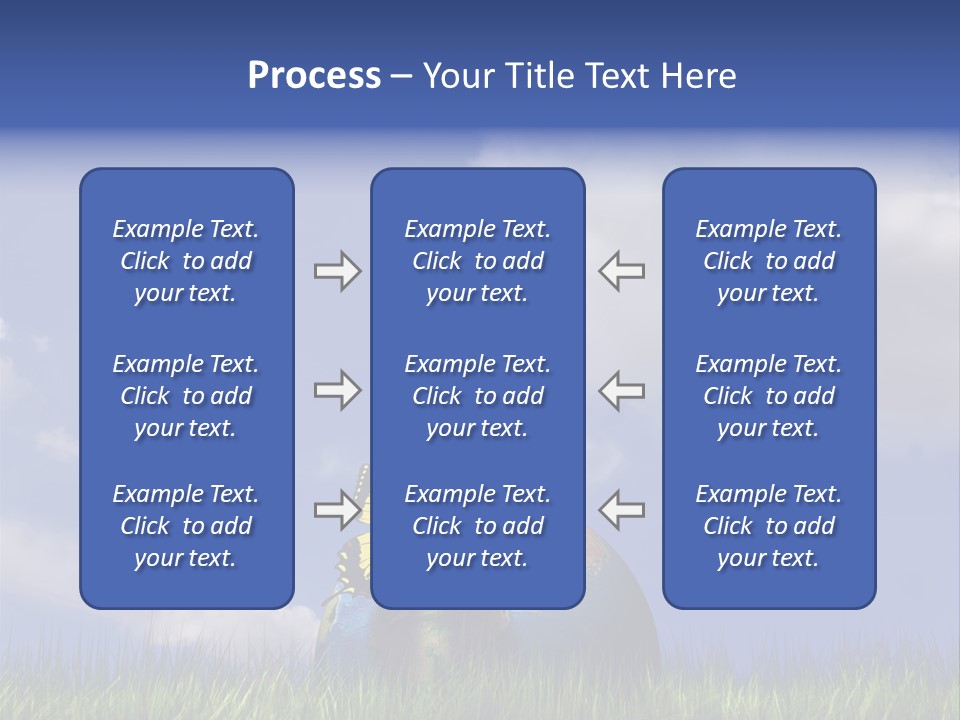 A Butterfly Sitting On Top Of A Ball In The Grass PowerPoint Template