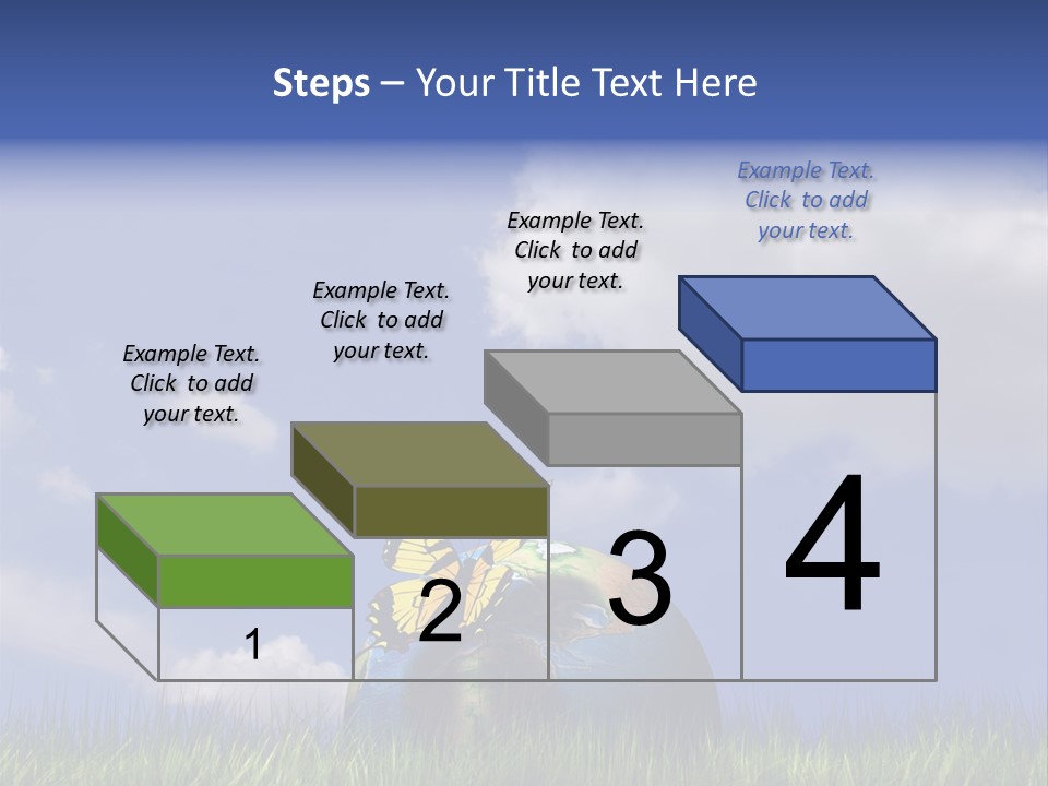 A Butterfly Sitting On Top Of A Ball In The Grass PowerPoint Template