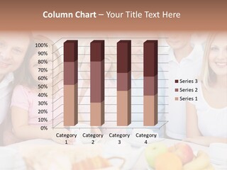 A Group Of People Sitting At A Table With Food PowerPoint Template