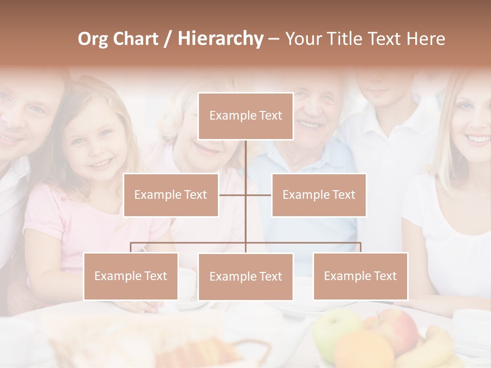 A Group Of People Sitting At A Table With Food PowerPoint Template
