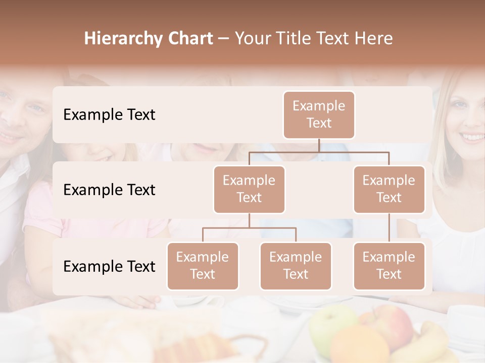 A Group Of People Sitting At A Table With Food PowerPoint Template