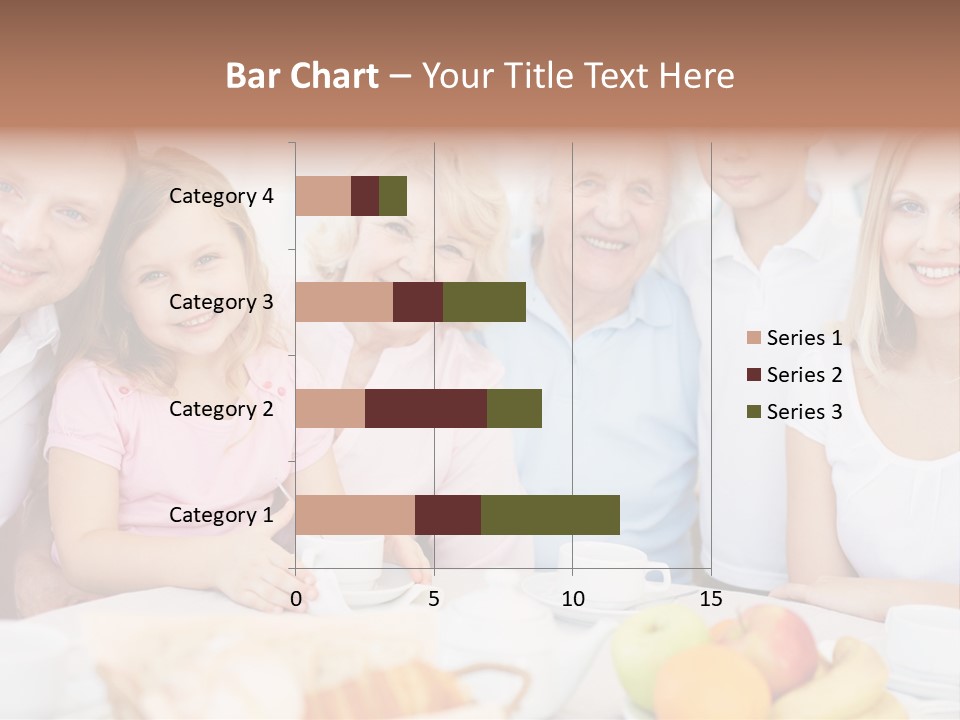 A Group Of People Sitting At A Table With Food PowerPoint Template