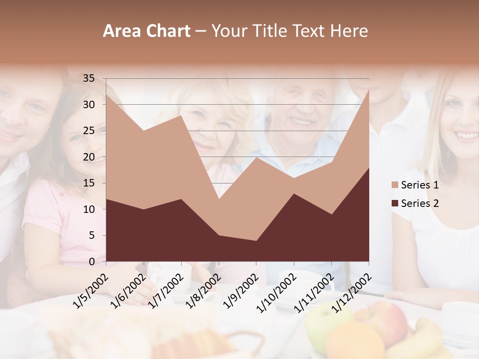 A Group Of People Sitting At A Table With Food PowerPoint Template