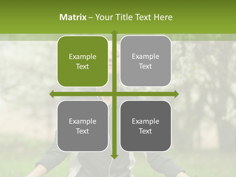 Male Pose Relaxation PowerPoint Template