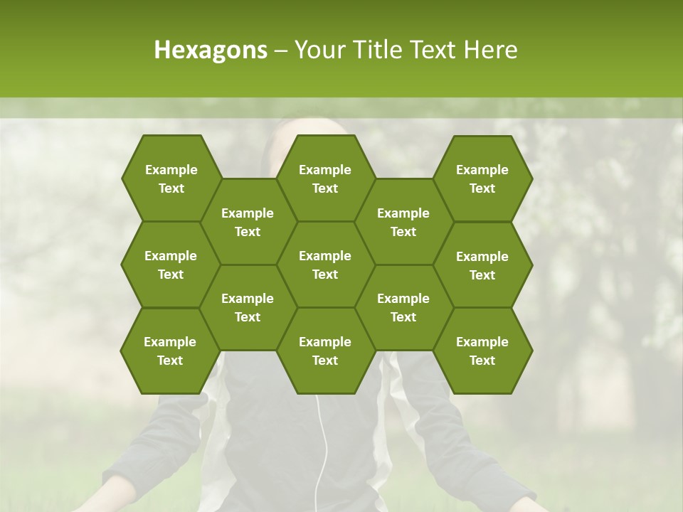 Male Pose Relaxation PowerPoint Template