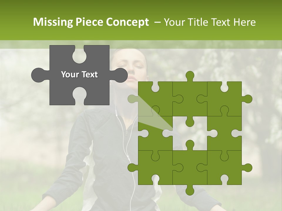 Male Pose Relaxation PowerPoint Template