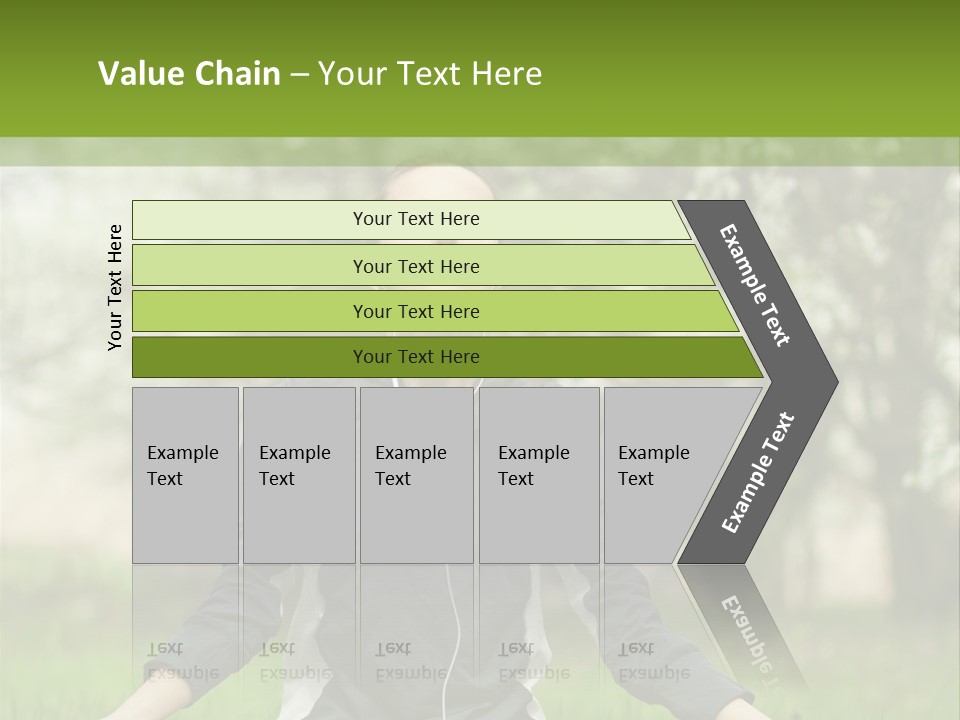 Male Pose Relaxation PowerPoint Template