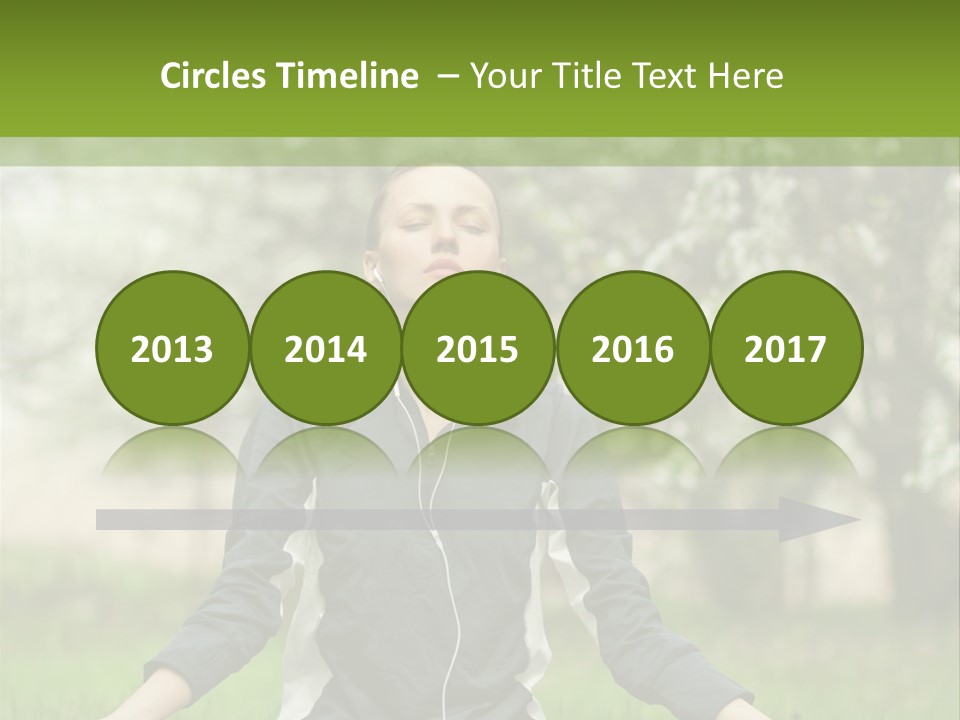 Male Pose Relaxation PowerPoint Template