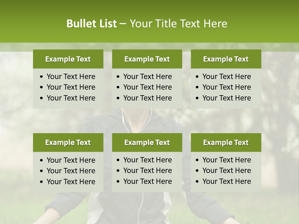 Male Pose Relaxation PowerPoint Template