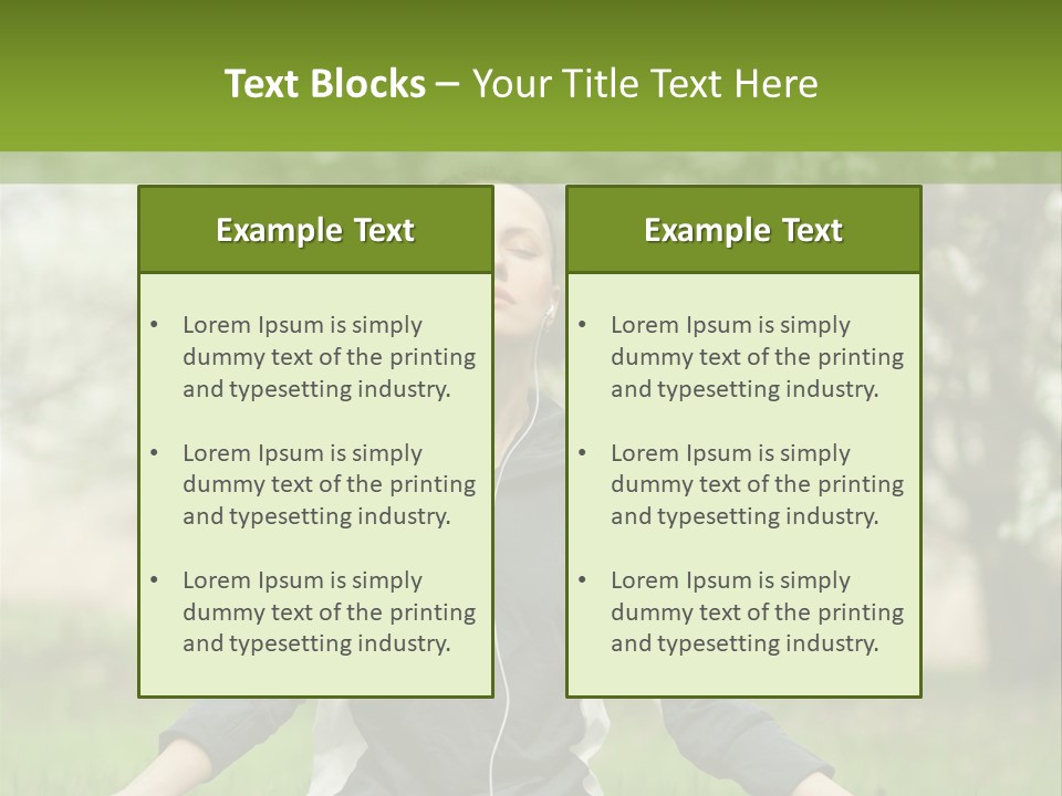 Male Pose Relaxation PowerPoint Template
