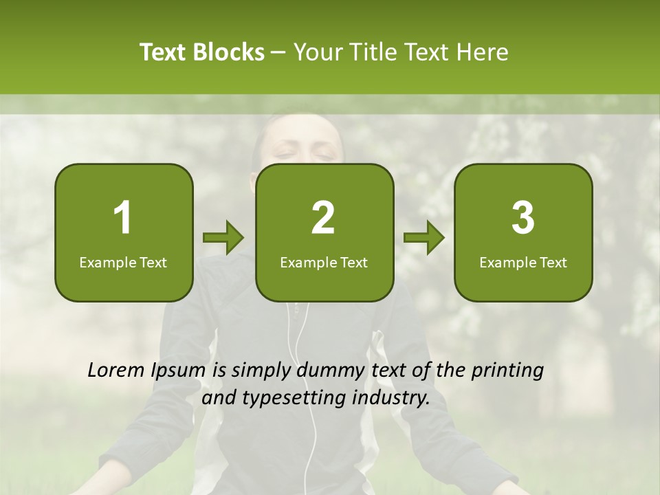 Male Pose Relaxation PowerPoint Template