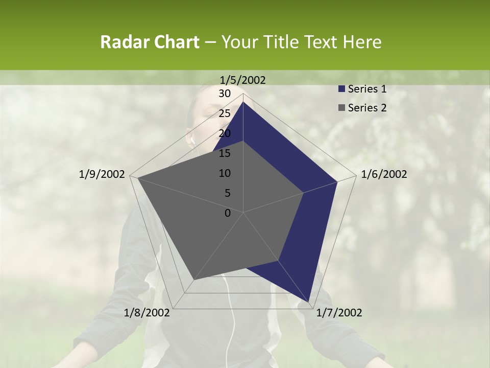 Male Pose Relaxation PowerPoint Template
