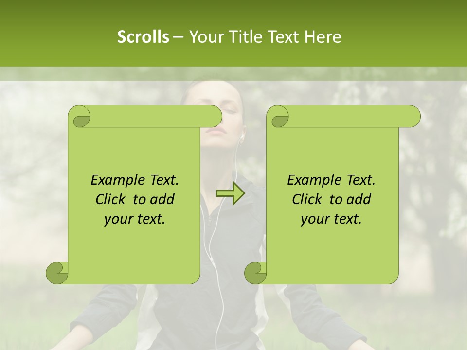 Male Pose Relaxation PowerPoint Template