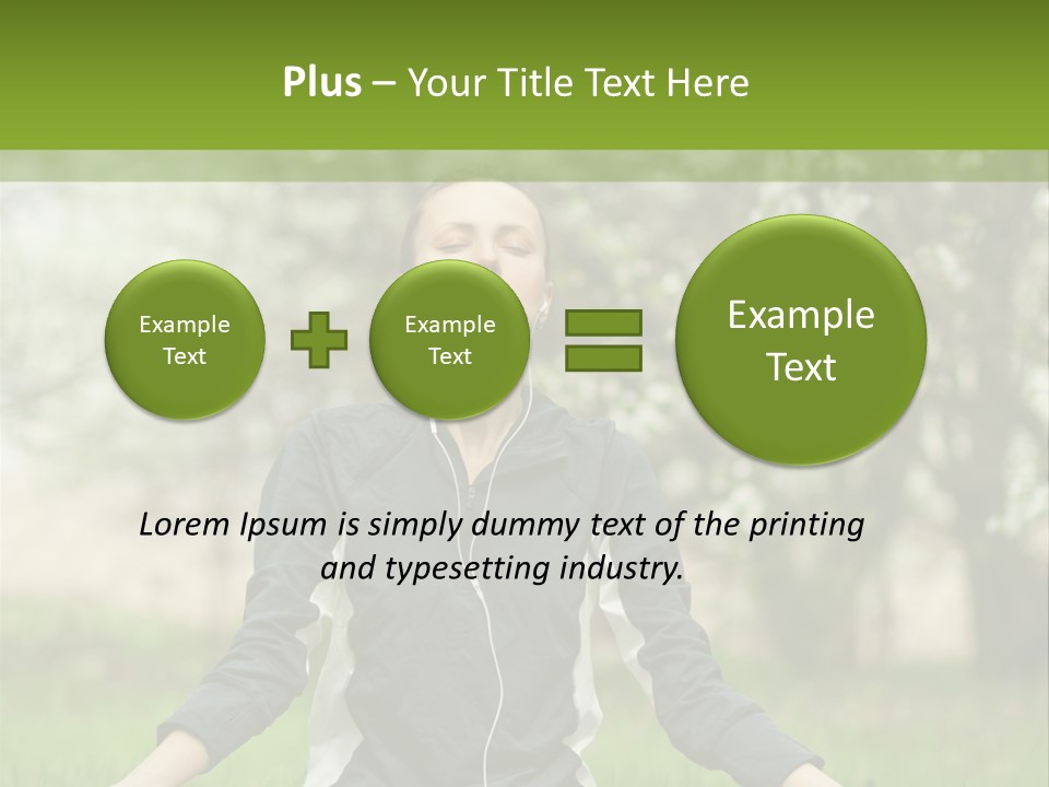 Male Pose Relaxation PowerPoint Template