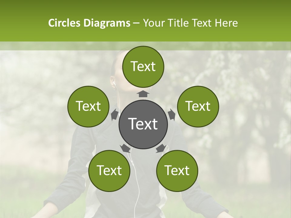 Male Pose Relaxation PowerPoint Template