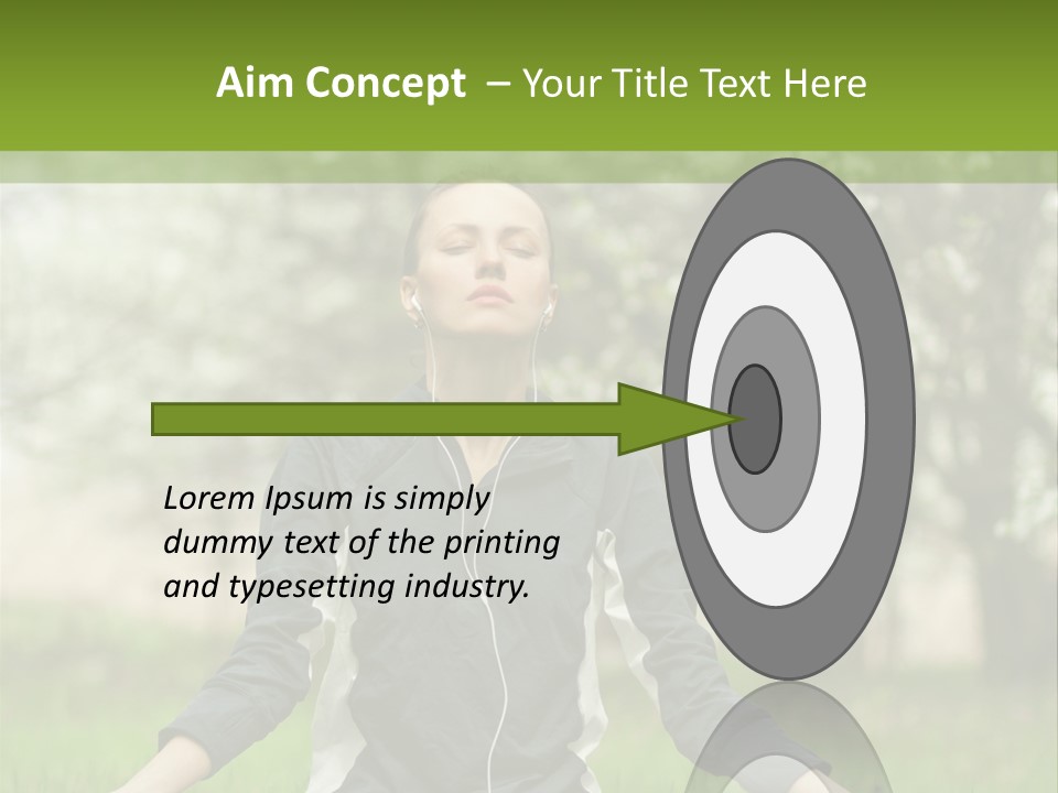 Male Pose Relaxation PowerPoint Template