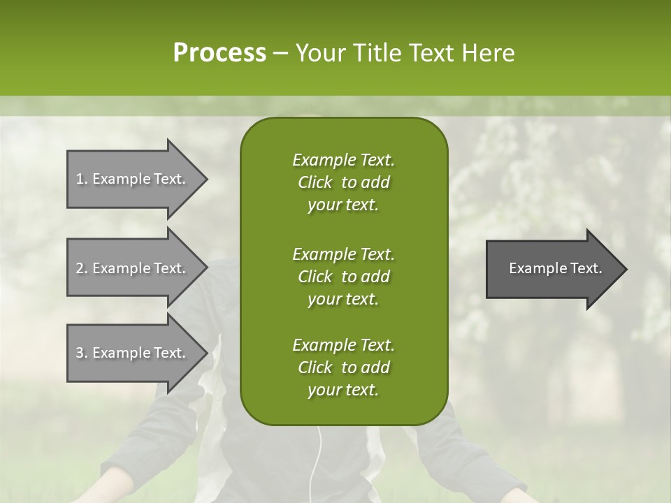Male Pose Relaxation PowerPoint Template