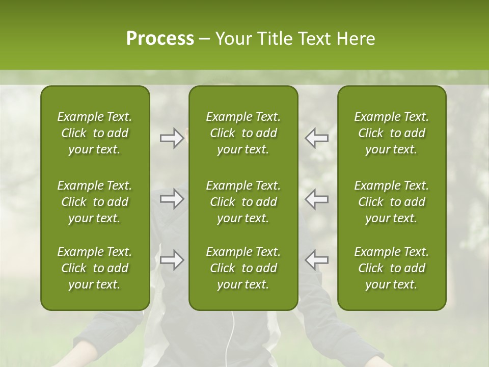 Male Pose Relaxation PowerPoint Template